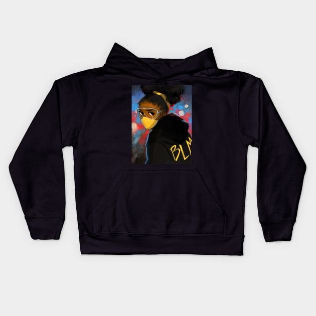 Black Lives Matter Kids Hoodie by GDBee